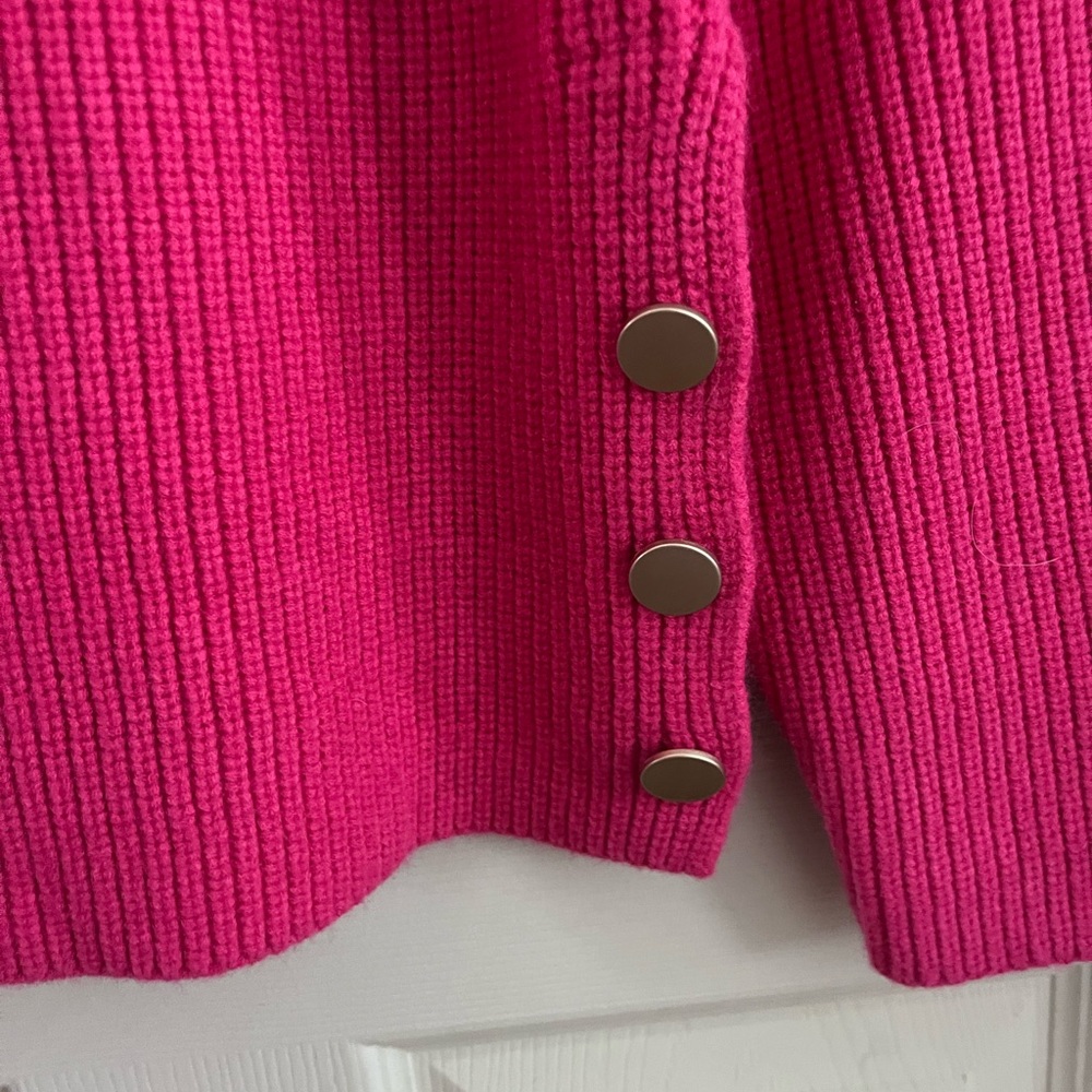 Pink Ribbed Women's Sweater - Picture 2 of 5